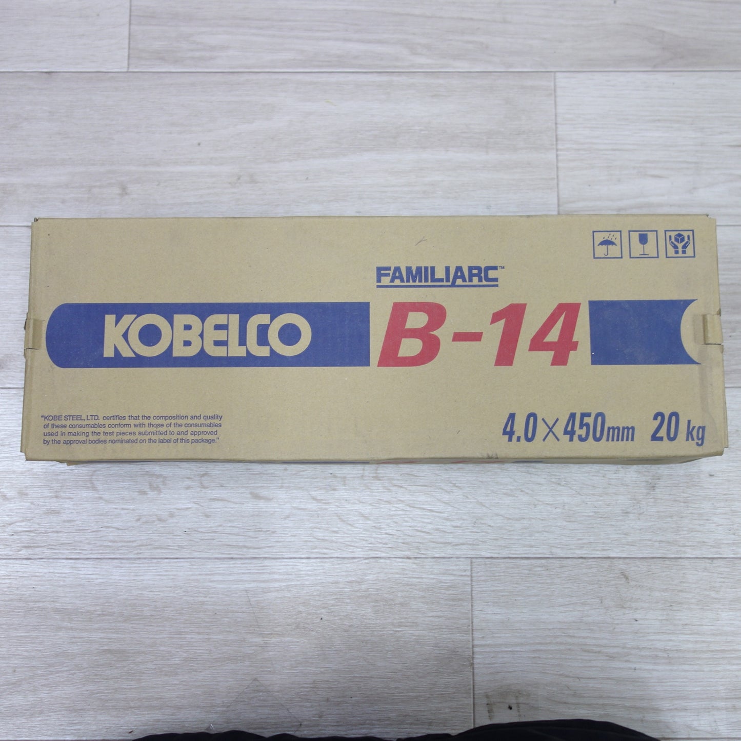 [送料無料] 未使用◆神戸製鋼所 イルミナイト系 溶接棒 B-14 4.0×450mm 20kg 現場 工事 KOBELCO◆