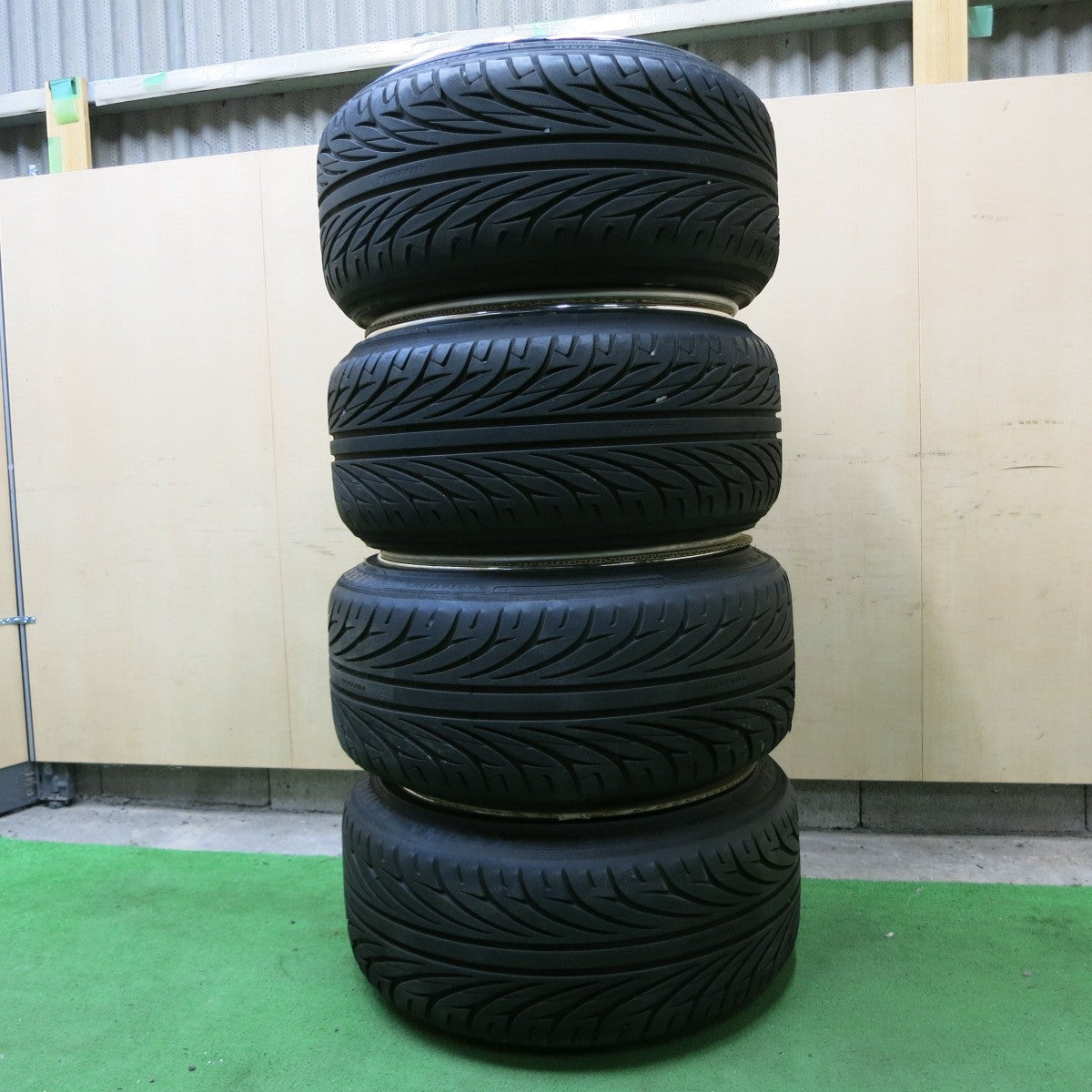 [送料無料] バリ溝！21年！キレイ！9.5分★WORK MEISTER M1 GMST/M1 225/35R18 235/40R18 ケンダ ラジアル カイザー ワーク 18インチ PCD114.3/5H★4110101ナノ