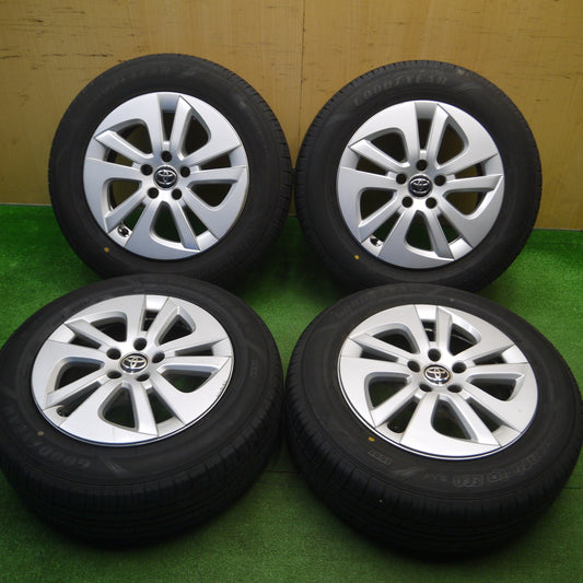 [送料無料] バリ溝！23年！キレイ！9.5分★トヨタ 50系 プリウス 純正 195/65R15 グッドイヤー EfficientGrip ECO hybrid 15インチ PCD100/5H★5012102Hノ