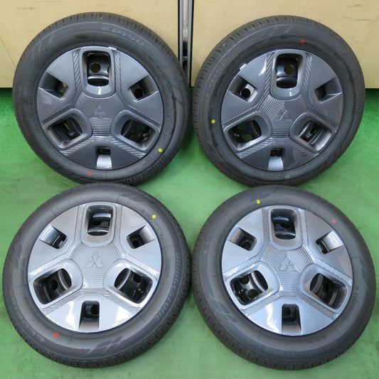 [送料無料] 新車外し！24年★三菱 デリカ ミニ 純正 スチール 155/65R14 ブリヂストン エコピア EP150 14インチ PCD100/4H★5031406イノ