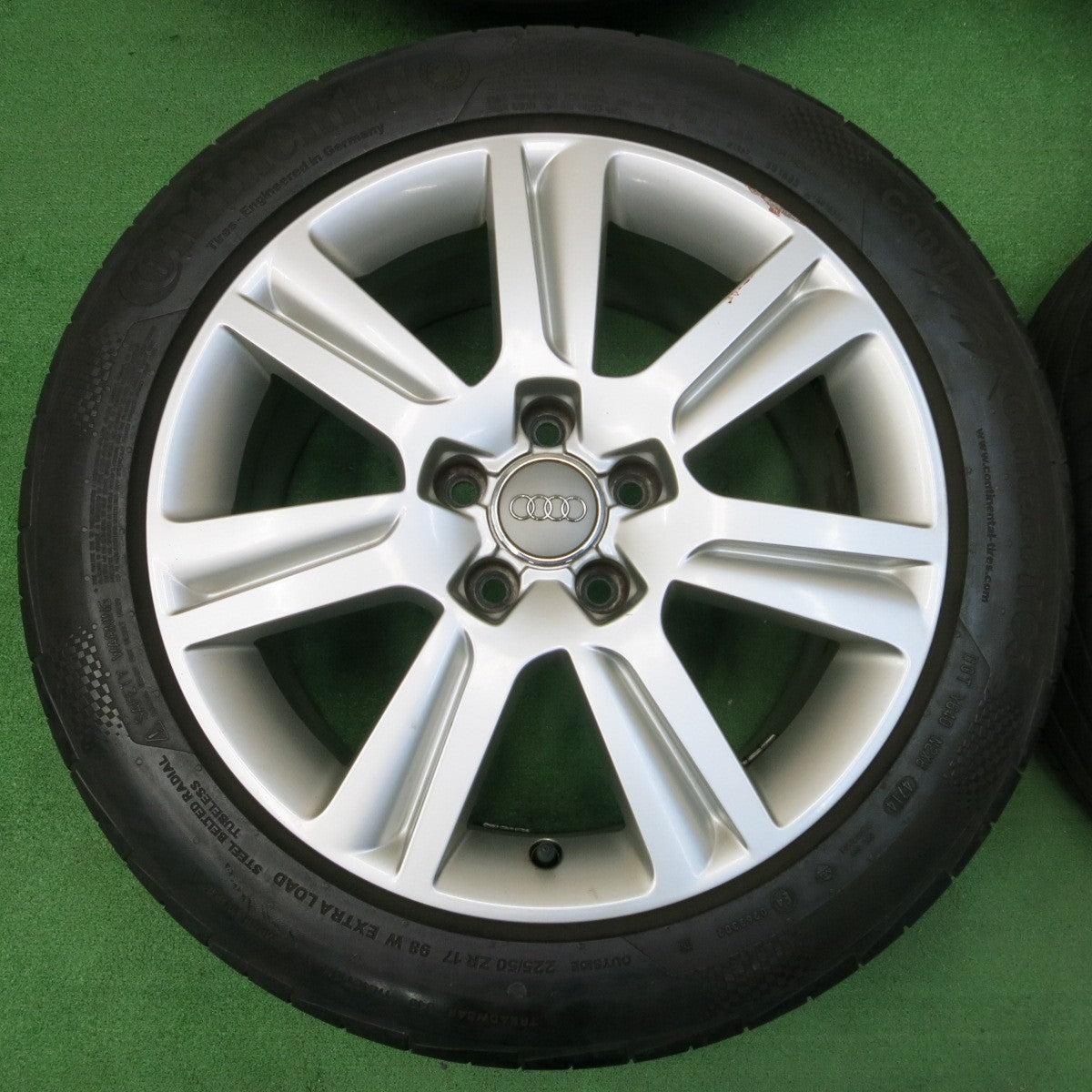 *送料無料* 4本価格★アウディ A4 純正 225/50R17 ブリヂストン ポテンザ RE003 コンチネンタル MC5 17インチ PCD112/5H★4032702イノ
