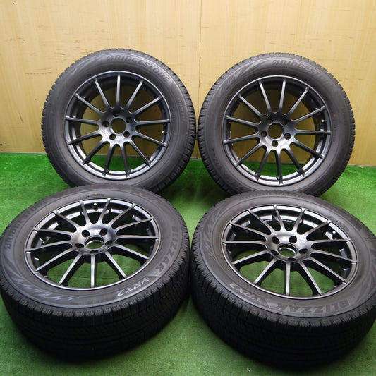 バリ溝！キレイ！9分★ベンツ 等 IRVINE F01 235/55R18 スタッドレス ブリヂストン ブリザック VRX2 18インチ アーヴィン PCD112/5H★5042205Hス
