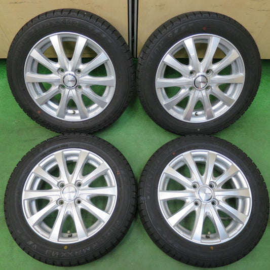 バリ溝！9分★スタッドレス 155/65R14 ダンロップ ウインターマックス 03 ravrion RS01 ラブリオン 14インチ PCD100/4H★5010801イス