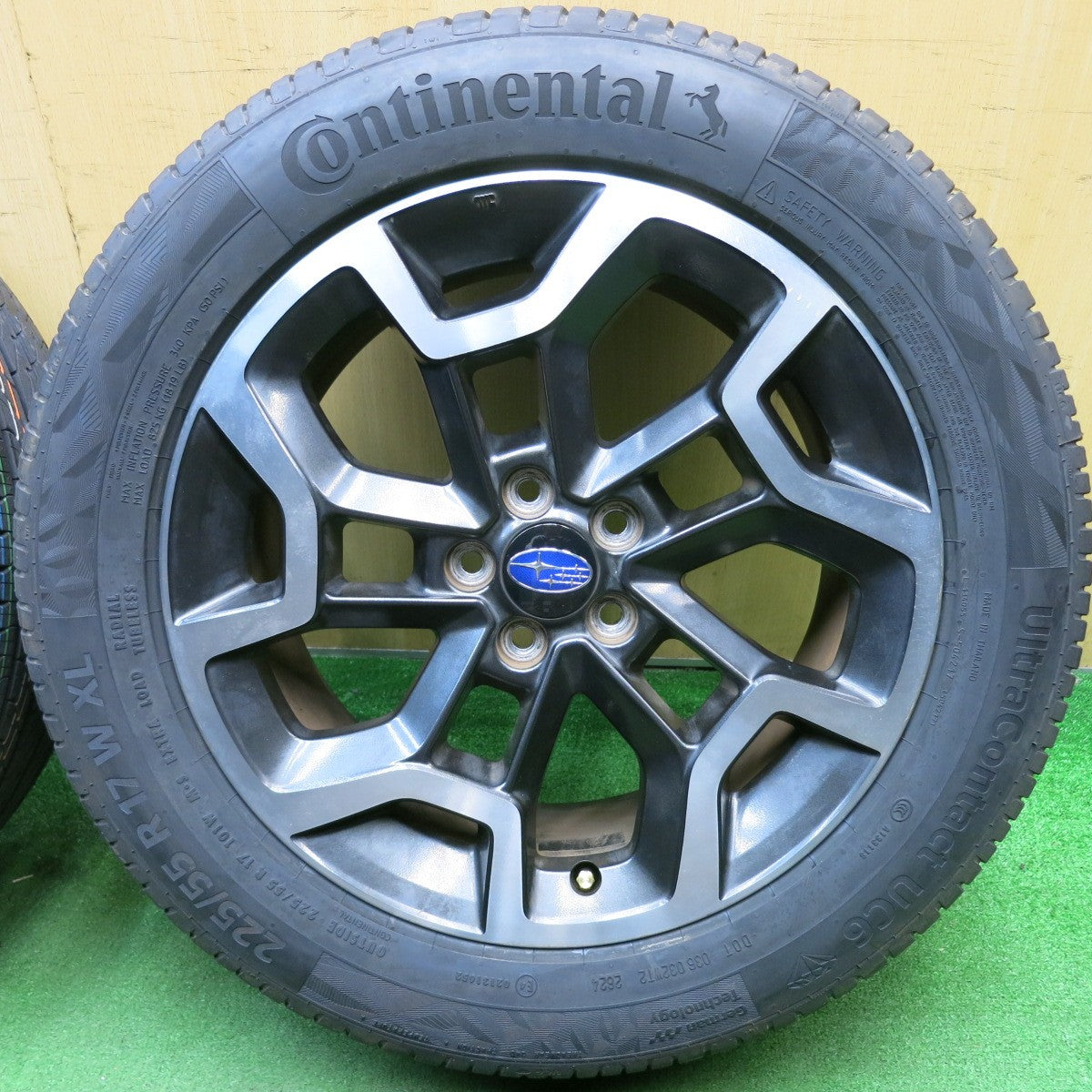 未使用！24年★スバル GP7 XV 純正 225/55R17 コンチネンタル ウルトラコンタクト UC6 17インチ PCD100/5H★5042203TNノ