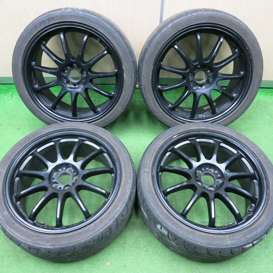 4本価格★WORK EMOTION 11R 225/40R18 ダンロップ ディレッツァ Z3 ワーク エモーション 18インチ PCD100/5H★5020404NJノ
