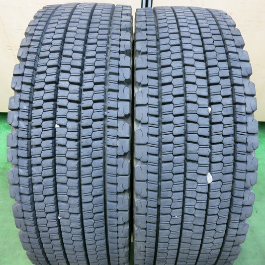 バリ溝！23年！8.5分！2本★トラック タイヤ 265/70R19.5 140/138J スタッドレス ブリヂストン W900 19.5インチ★5061901SYスタ