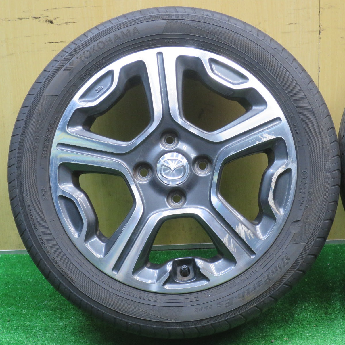 4本価格！23年★マツダ フレア クロスオーバー スズキ ハスラー 純正 165/60R15 ヨコハマ BluEarth-ES ES32 15インチ PCD100/4H★5110308NJノ