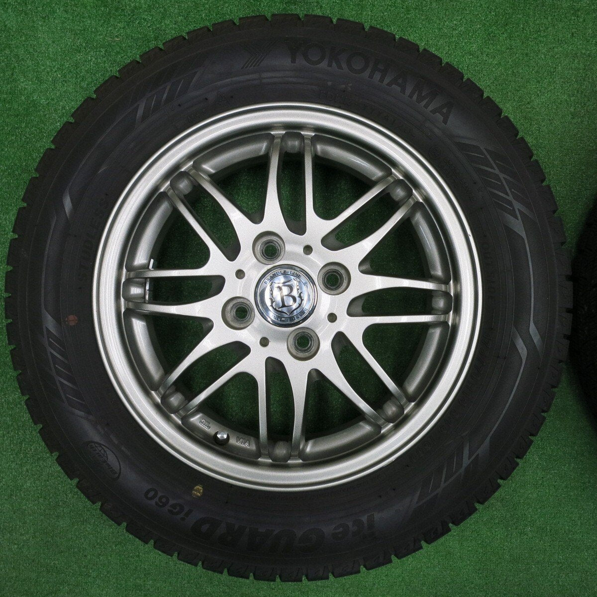 バリ溝！20年！9.5分★スタッドレス 175/70R14 ヨコハマ アイスガード iG60 BRANDLE-LINE ブランドルライン 14インチ PCD100/4H★4111503NJス