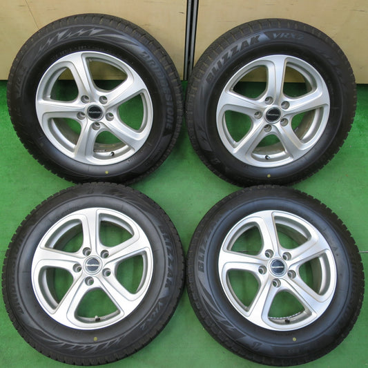 *送料無料* バリ溝！22年！キレイ！9分★スタッドレス 205/65R16 ブリヂストン ブリザック VRX2 BALMINUM バルミナ 16インチ PCD114.3/5H★4080501イス