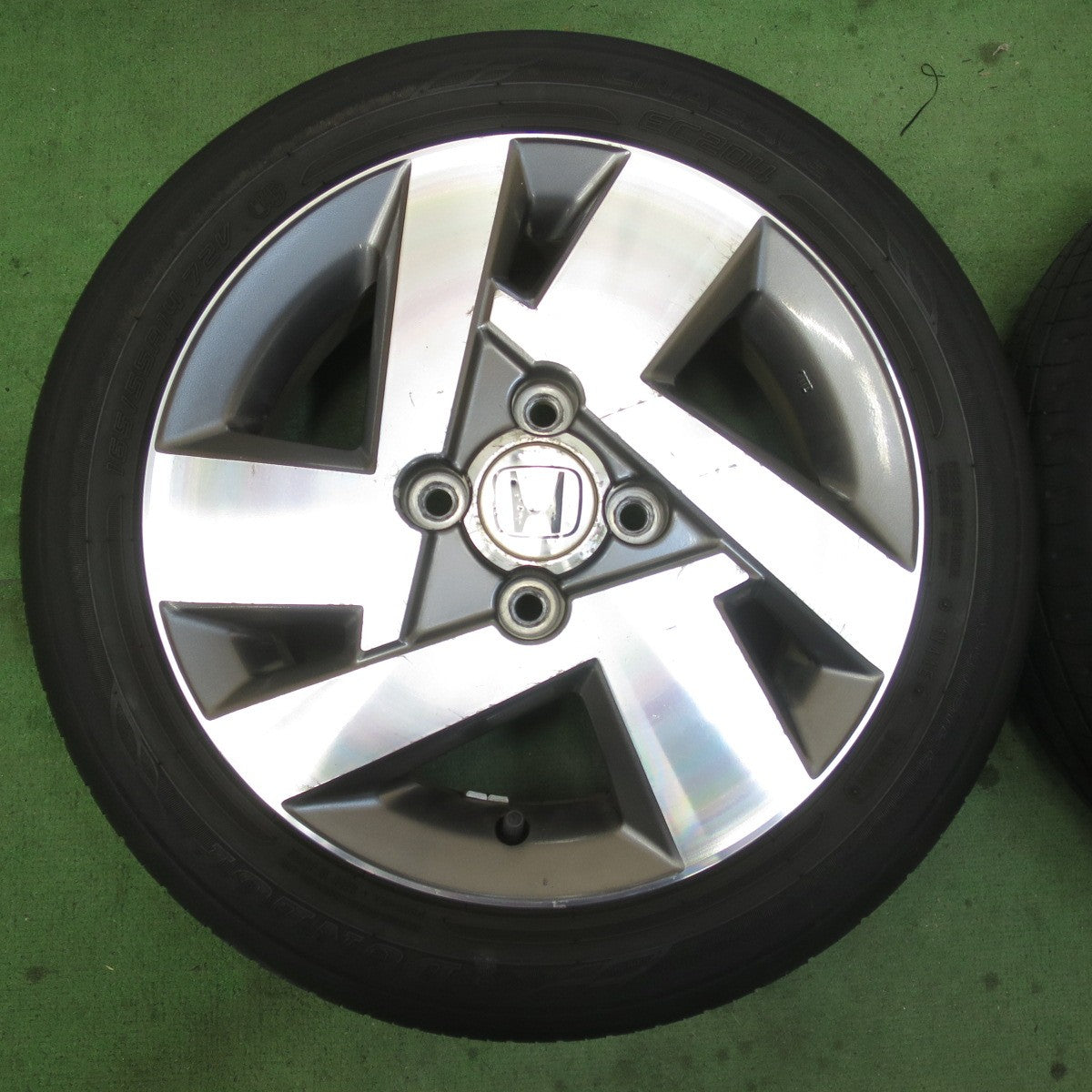 4本価格！22年★ホンダ JE1 JE2 ゼスト スパーク 純正 165/55R14 ダンロップ エナセーブ EC204 14インチ PCD100/4H★6013109イノ