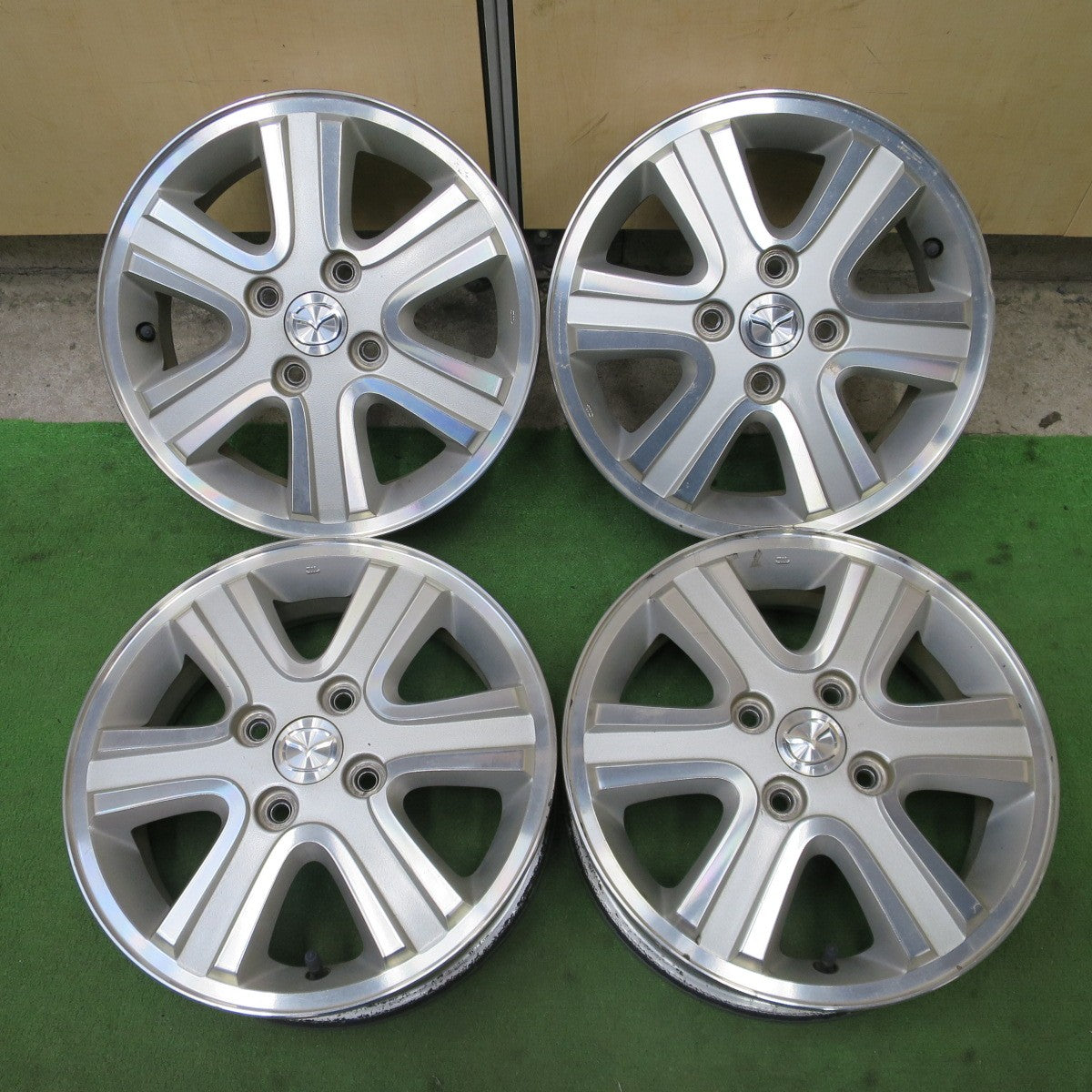 4本価格★マツダ スクラム ワゴン スズキ エブリイ ワゴン 純正 ホイール 14インチ 14×4.5J PCD100/4H★6061604NGホ