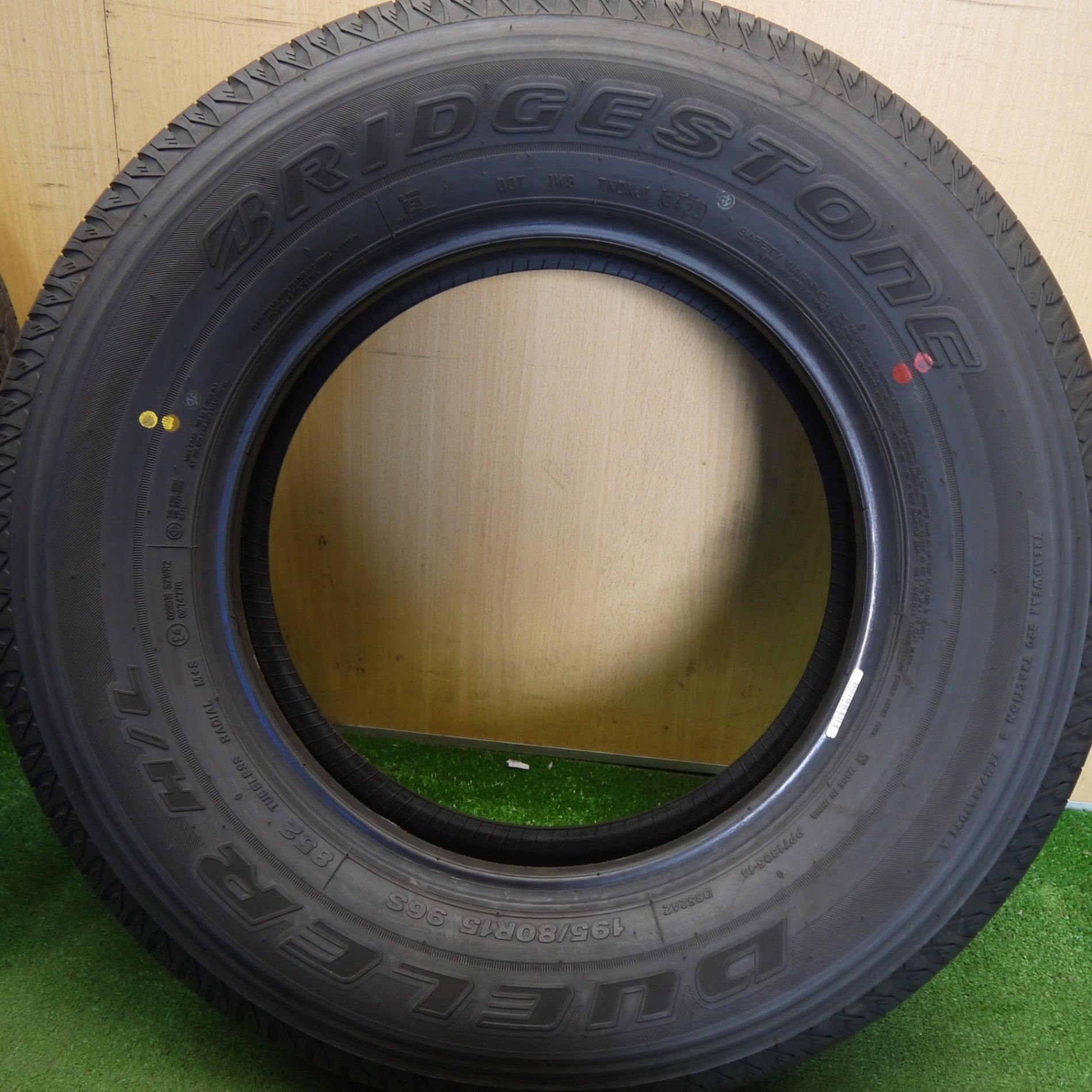 新車外し！25年☆195/80R15 ブリヂストン デューラー H/L 852 DUELER