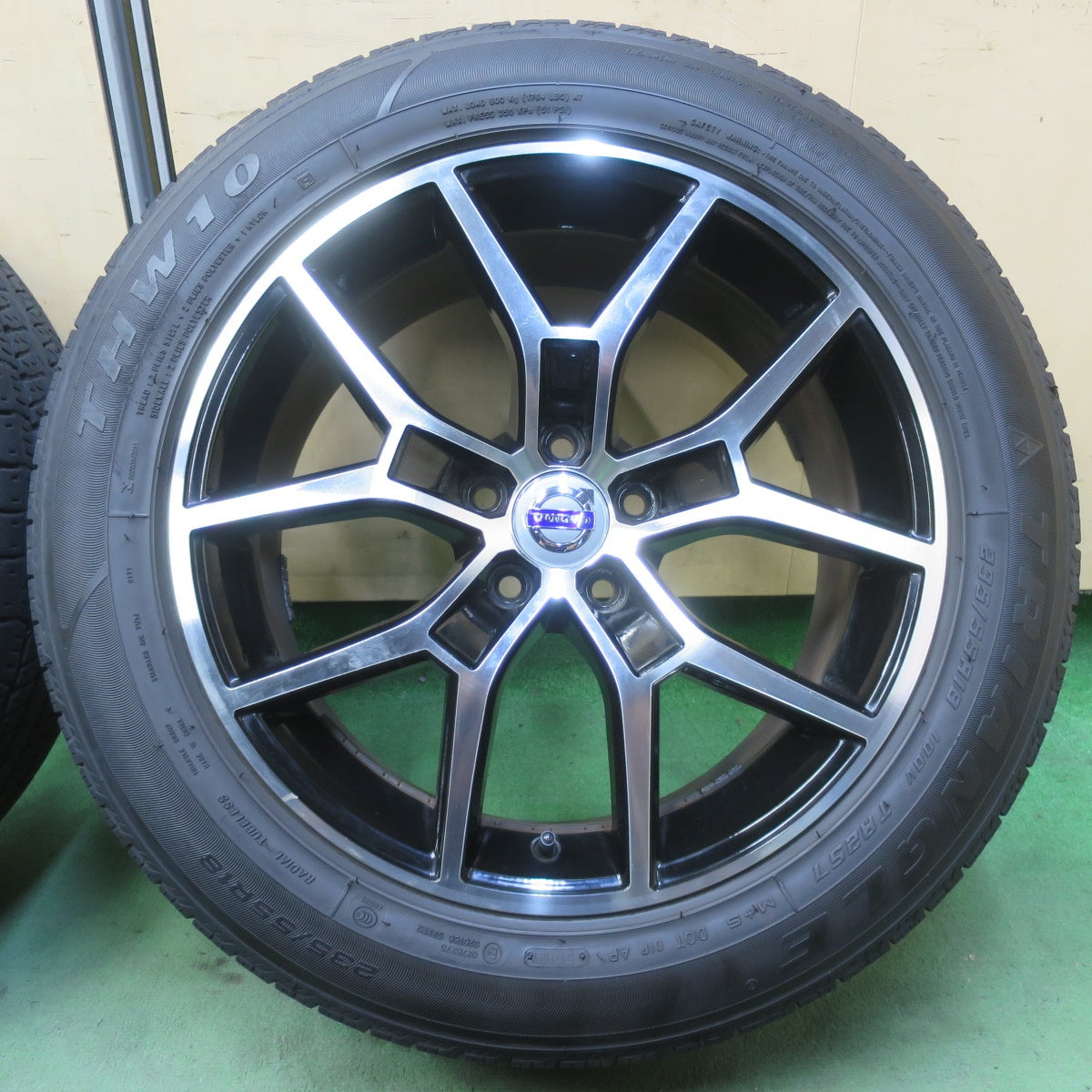 バリ溝！9.5分◎ボルボ ポールスター 純正 タイプ 社外 235/55R18 トライアングル THW10 TR257 18インチ PCD108/5H◎6081701イノ