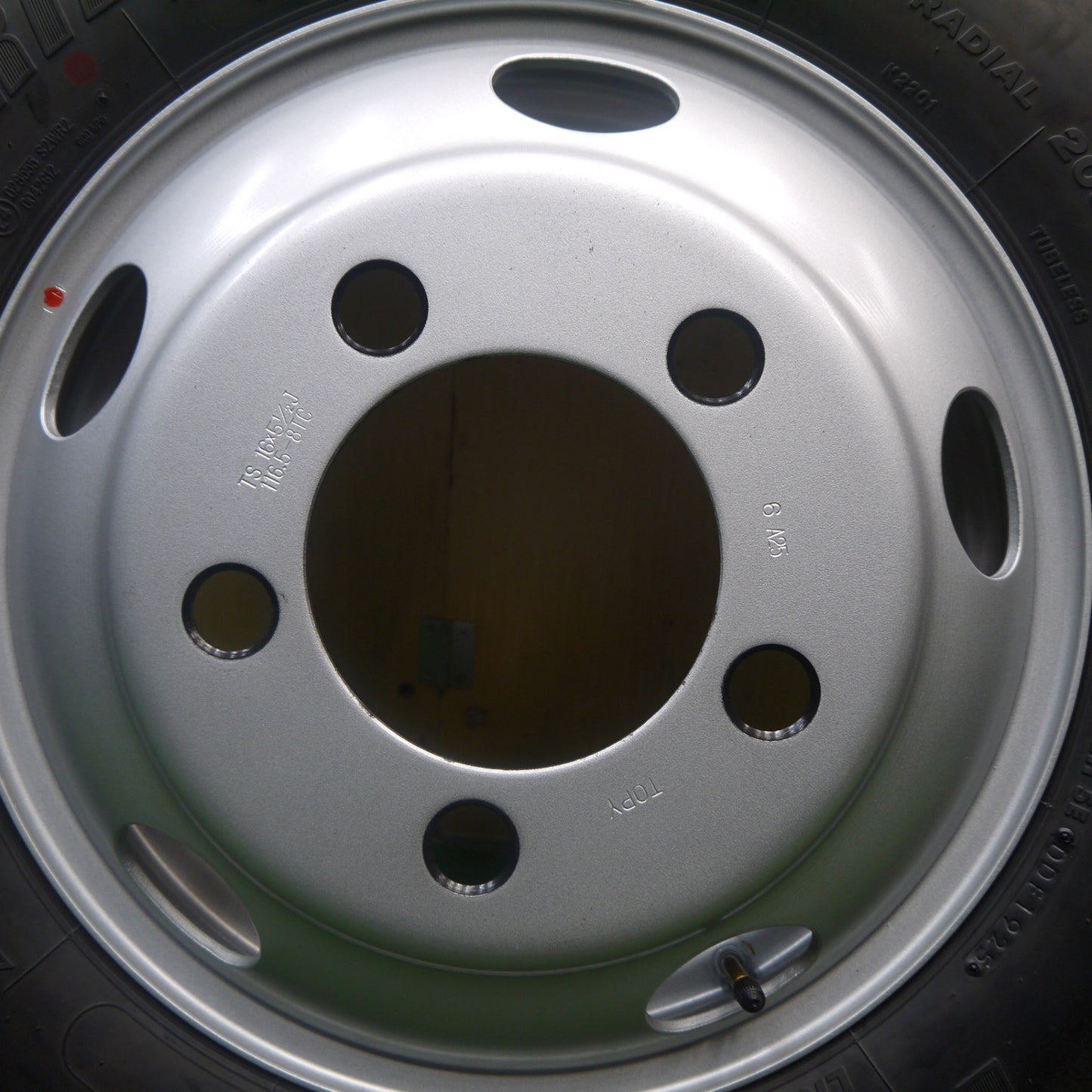 新車外し！25年！1本★トラック 205/75R16 113/111N ブリヂストン R202 TOPY スチール 116.5-8TC PCD203.2/5H★6010514Hノ