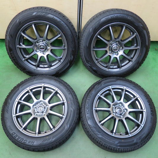 バリ溝！23年！キレイ！9.5分以上★スタッドレス 215/60R17 ヨコハマ アイスガード iG60 SCHNEIDER シュナイダー 17インチ PCD114.3/5H★5120203イス