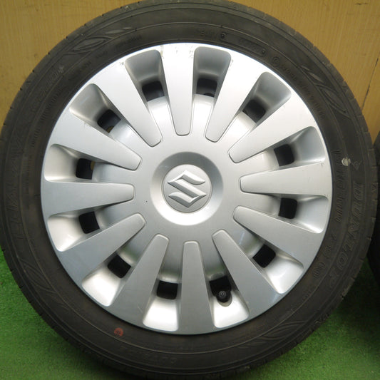 バリ溝！23年！8.5分◎スズキ ワゴンR スマイル 純正 スチール 155/65R14 ダンロップ エナセーブ EC300+ 14インチ PCD100/4H◎6092803Hノ