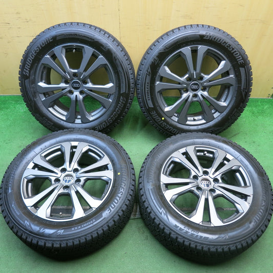 バリ溝！24年！キレイ！ほぼ10分★アウディ 等 AGA 225/60R17 スタッドレス ブリヂストン ブリザック DM-V3 17インチ PCD112/5H★5092007HAス
