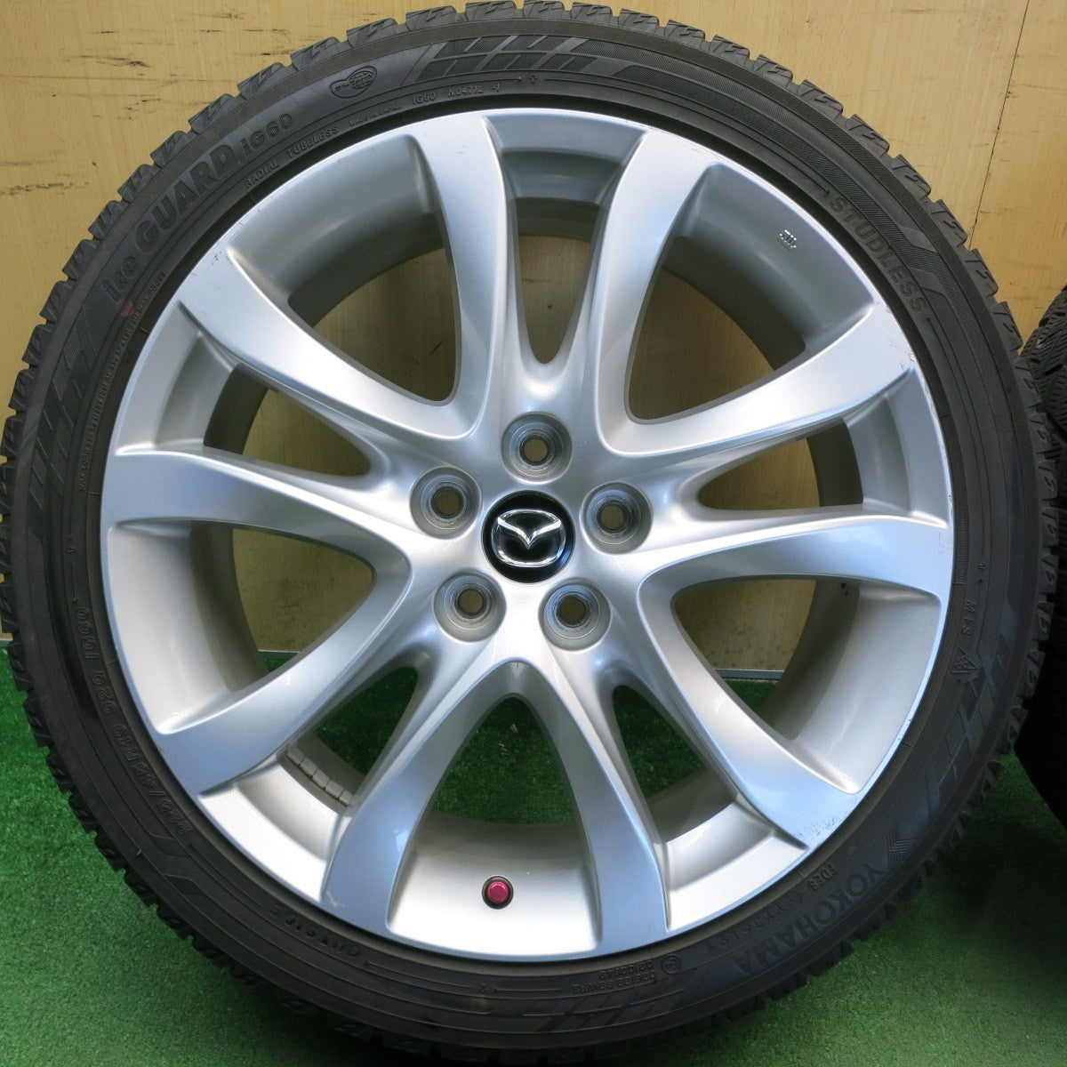 4本価格★マツダ GJ アテンザ 純正 225/45R19 スタッドレス ヨコハマ アイスガード iG60 19インチ PCD114.3/5H★6051411HAス