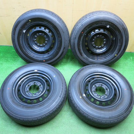 新車外し！23年★トヨタ ハイエース 純正 スチール 195/80R15 107/105N ブリヂストン エコピア RD613 15インチ PCD139.7/6H★6010307HAノ