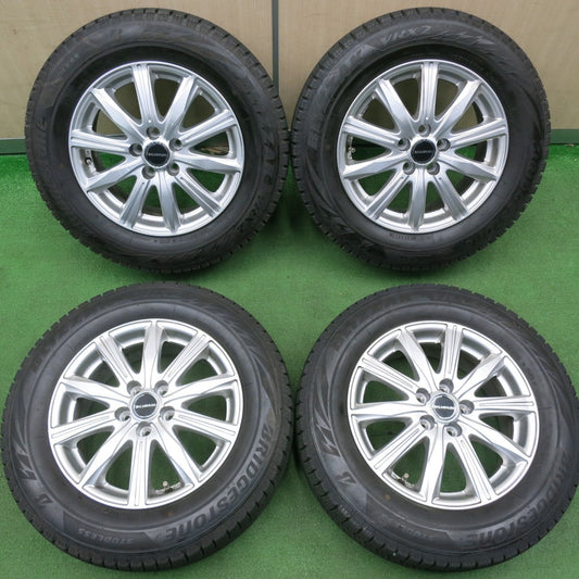 [送料無料] バリ溝！23年！キレイ！9.5分★プリウス 等 195/65R15 スタッドレス ブリヂストン ブリザック VRX2 BALMINUM バルミナ 15インチ PCD100/5H★5020604TNス