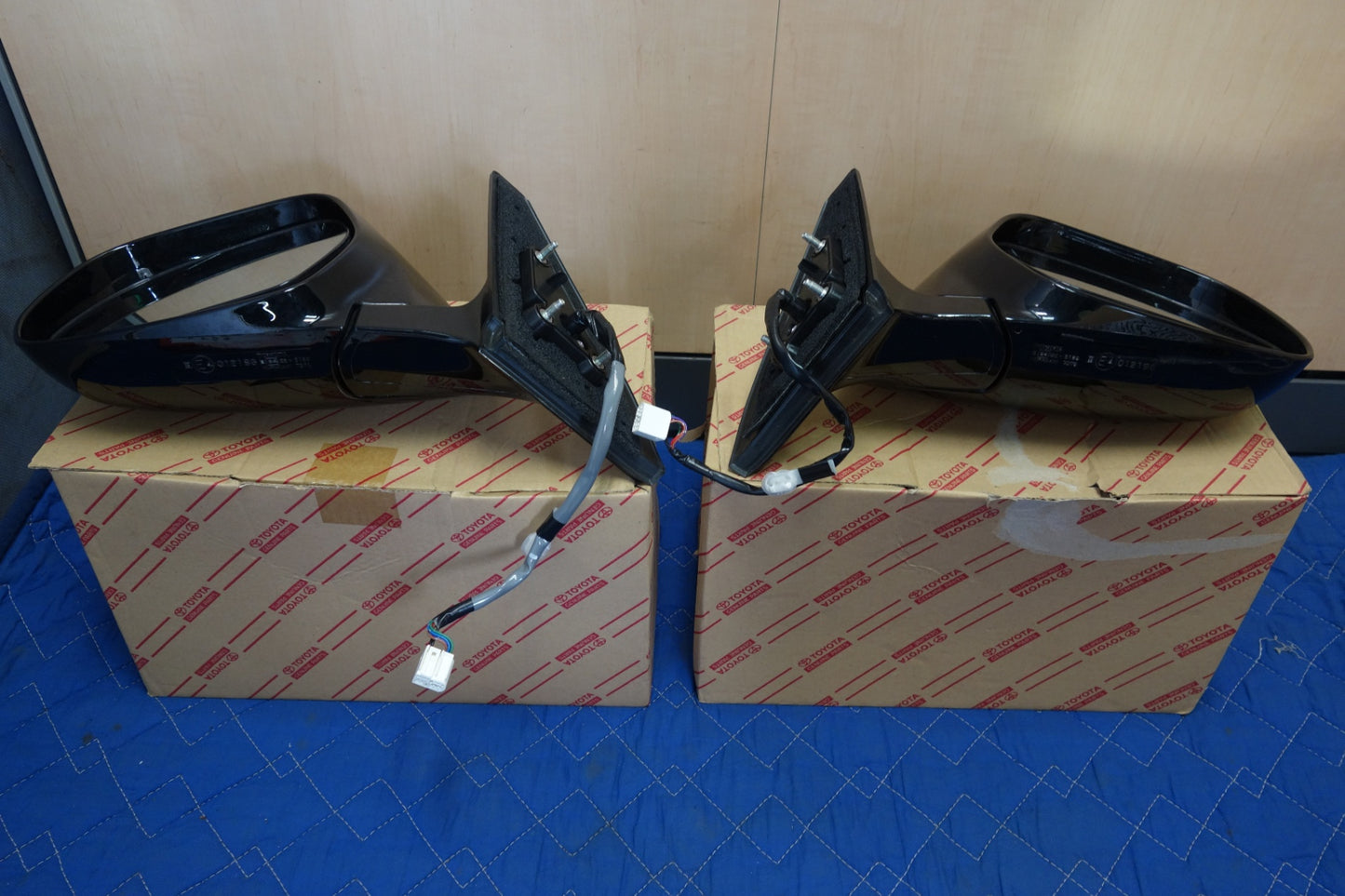 [送料無料] キレイ！左右セット☆トヨタ 215系 ハイラックス サーフ 純正 ドア ミラー 87910-35680-C0 87940-35680-C0 ブラック サイド ミラー TOYOTA☆