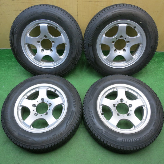 4本価格★スタッドレス 175/80R16 ブリヂストン ブリザック DM-V3 社外 アルミ 16インチ PCD139.7/5H★6022806HAス