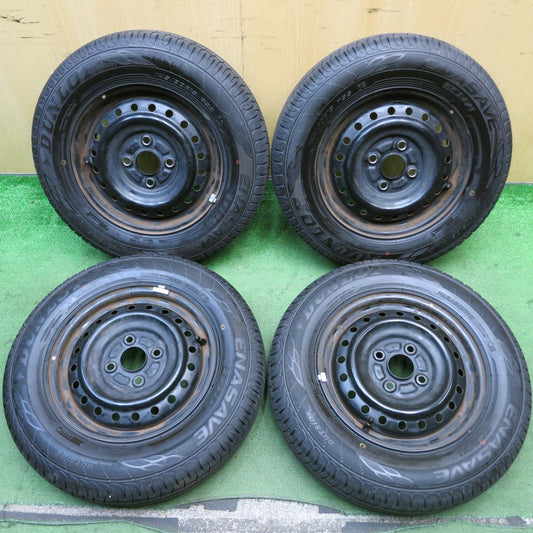 ほぼ未使用！25年★145/80R13 ダンロップ エナセーブ EC204 スチール ホイール 13インチ PCD100/4H★5083006HAノ