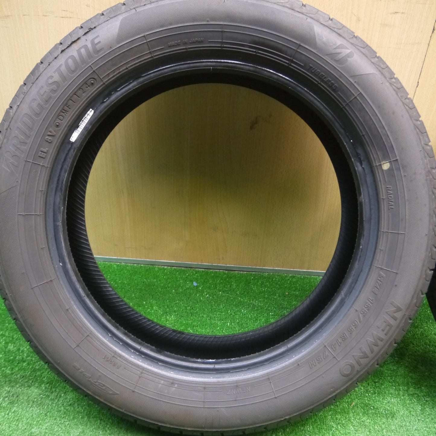 [送料無料] バリ溝！24年！ほぼ10分★155/65R14 ブリヂストン NEWNO タイヤ 14インチ ニューノ N-BOX ワゴンR タント ムーヴ ウェイク スペーシア 等★5011702Hノタ