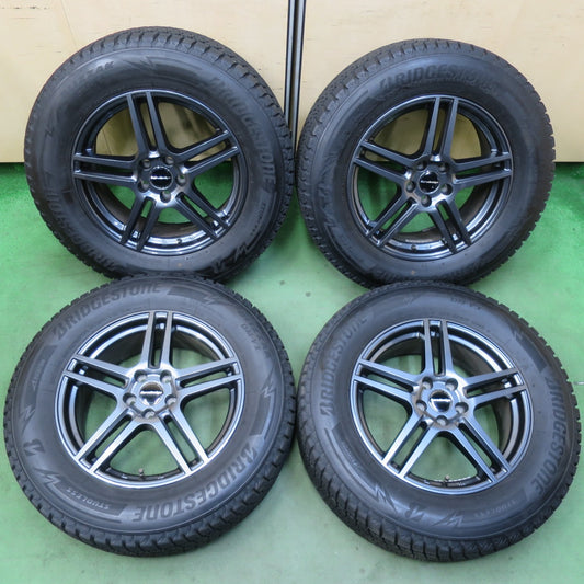 バリ溝！22年！キレイ！9分★ボルボ 等 Eurodesign EIGER 阿部商会 235/65R17 スタッドレス ブリヂストン ブリザック DM-V3 ユーロデザイン アイガー 17インチ PCD108/5H★5122909イス
