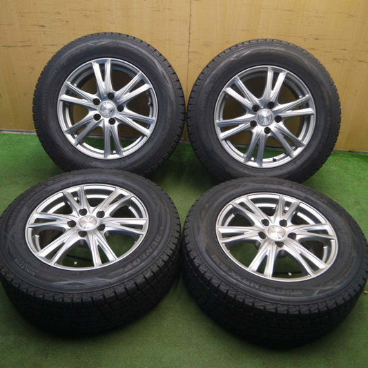バリ溝！9.5分★スタッドレス 215/65R16 ダンロップ ウインターマックス SJ8 Exceeder PCD114.3/5H★4021607Hス