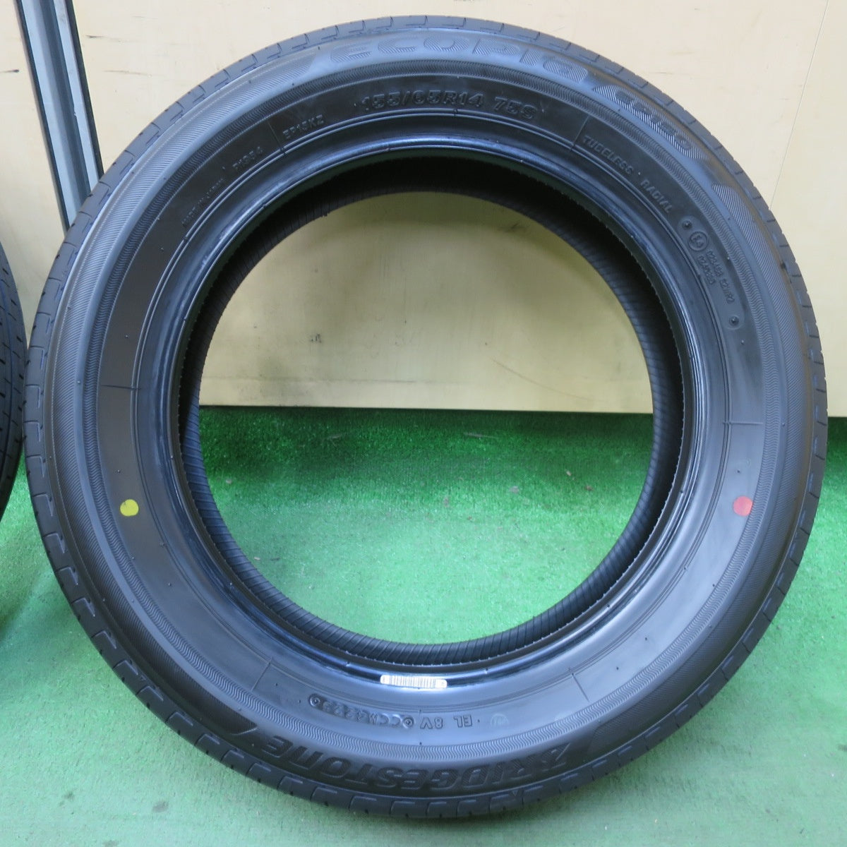 新車外し！25年★155/65R14 ブリヂストン エコピア EP150 タイヤ 14インチ タント スペーシア N-BOX 等★5112807イノタ