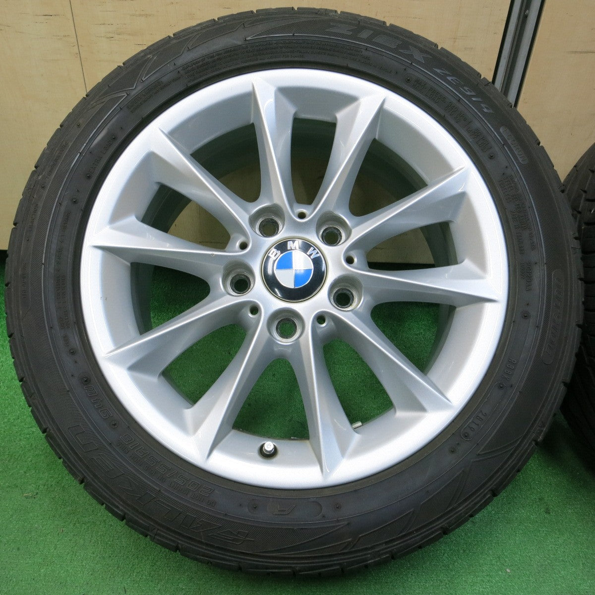 *送料無料* バリ溝！20年！キレイ！9.5分★BMW 1シリーズ F20 純正 205/55R16 ファルケン ZIEX ZE914 16インチ PCD120/5H★4033007イノ