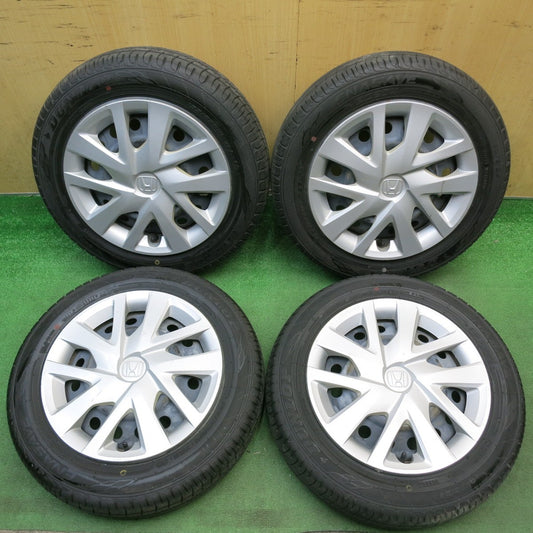 バリ溝！23年！8.5分◎ホンダ N-BOX 純正 スチール 155/65R14 ダンロップ エナセーブ EC204 14インチ PCD100/4H◎6072304HAノ