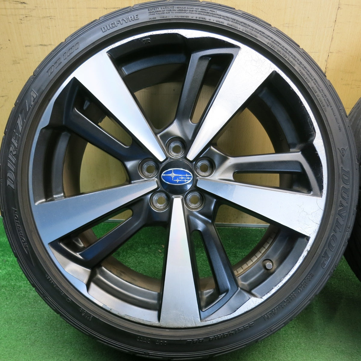 4本価格★スバル インプレッサ スポーツ 純正 225/40R18 ダンロップ DIREZZA DZ101 18インチ PCD100/5H★6052108HAノ