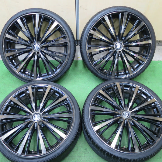 4本価格★プリウス 等 215/35R19 ダンロップ LE MANS LM704 フルウェイ HP108 PERFORMANCE WHEELS 19インチ PCD100/5H★5060601TTノ