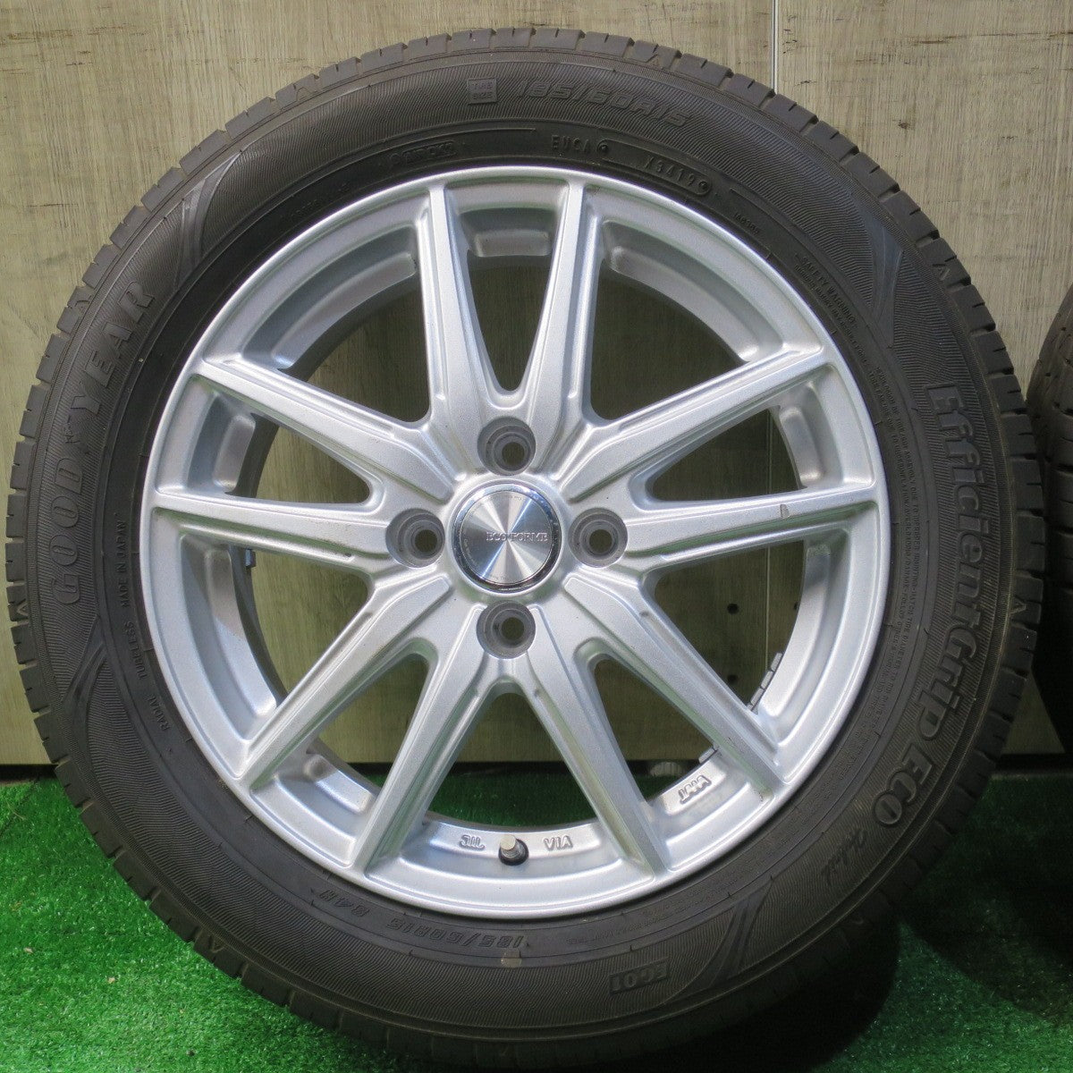 バリ溝！9.5分★185/60R15 グッドイヤー EfficientGrip ECO hybrid ブリヂストン エコピア NH100C ECO FORME SE-20 エコフォルム 15インチ PCD100/4H★6050602NJノ