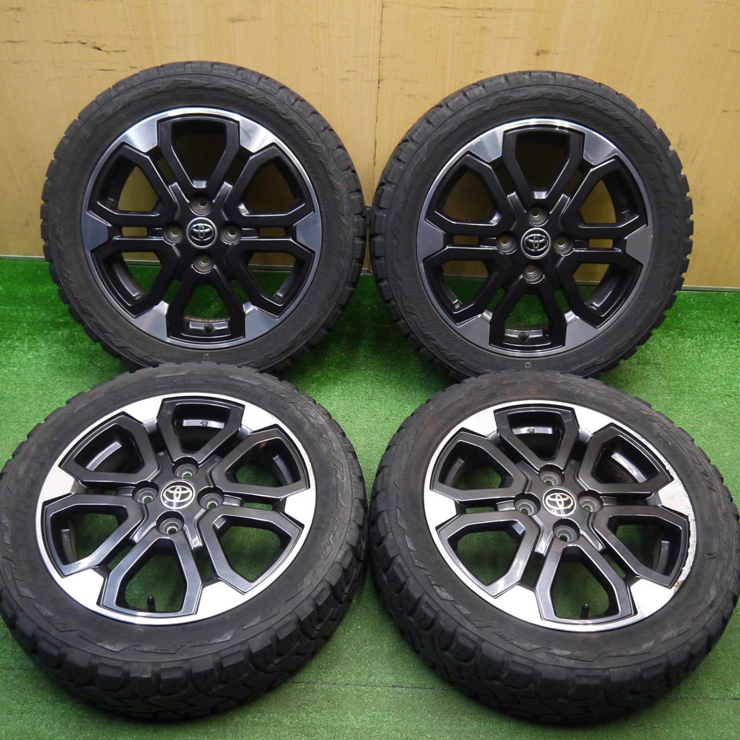 バリ溝！22年！8.5分★トヨタ LA250A ピクシス ジョイ 純正 165/60R15 トーヨー R/T オープン カントリー 15インチ PCD100/4H★5120806Hノ