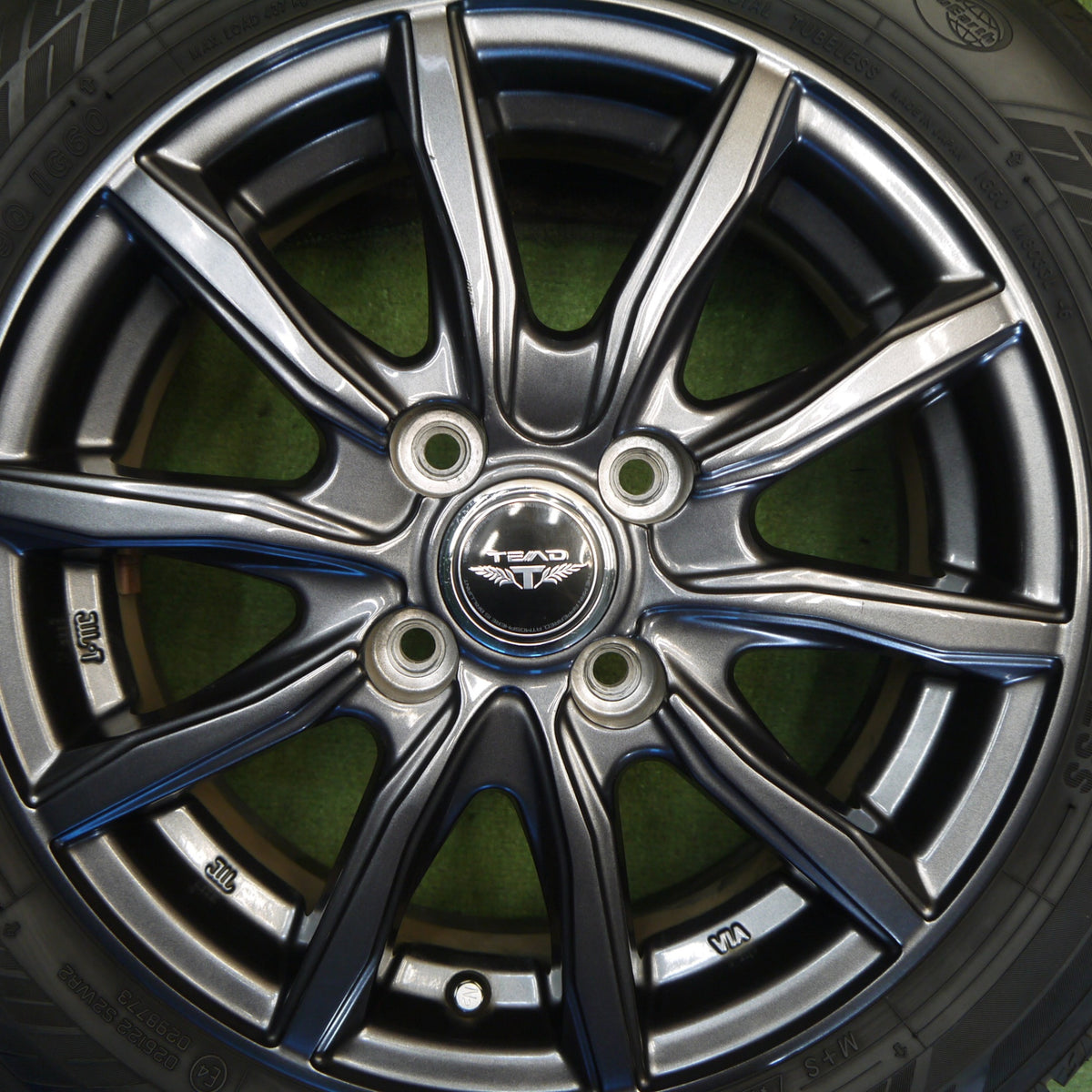 バリ溝！23年！キレイ！9.5分◎スタッドレス 165/65R14 ヨコハマ アイスガード iG60 TEAD テッド 14インチ PCD100/4H◎6080404Hス