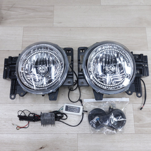 [送料無料] 左右セット◆トヨタ FJクルーザー GSJ15W ORACLE LIGHTING ICHIKOH ヘッドライト ヘッドランプ オラクルライティング 型式 不明 カー パーツ 現状品◆