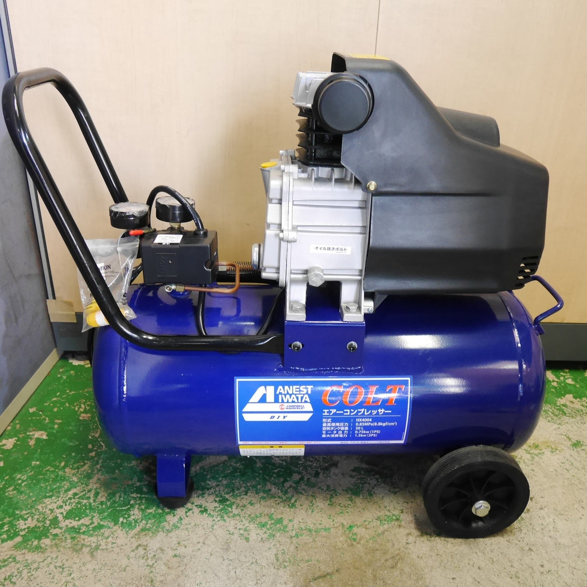 [送料無料] キレイ☆アネスト岩田 COLT エア コンプレッサー HX4004 エアー ツール 工具 コルト ANEST IWATA☆