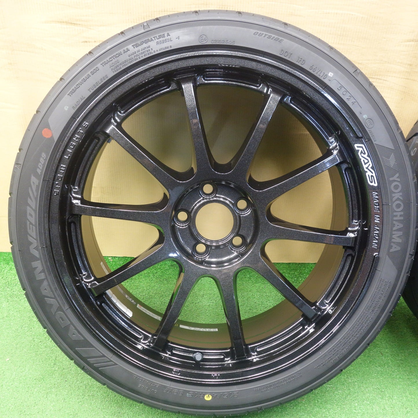 未使用！24年★86 BRZ 等 RAYS 57NR gram LIGHTS 215/40R18 ヨコハマ アドバン NEOVA AD09 レイズ グラムライツ 18インチ PCD100/5H★6052804KTノ