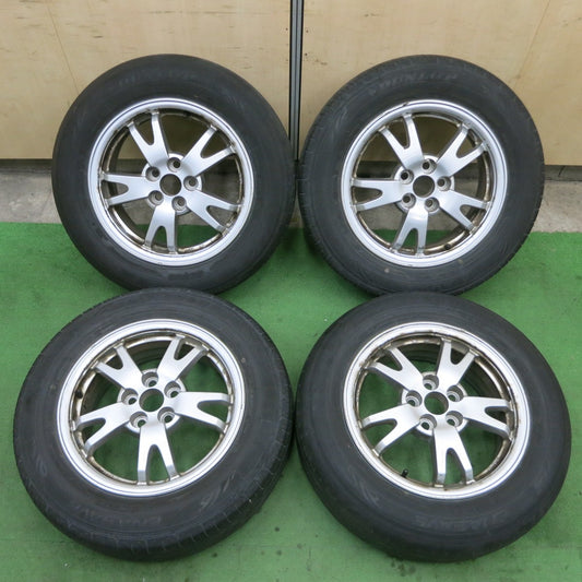 4本価格★トヨタ 30系 プリウス 純正 195/65R15 ダンロップ エナセーブ EC203 15インチ PCD100/5H★5051202ナノ
