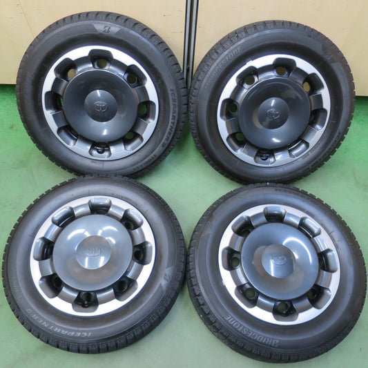 バリ溝！23年！キレイ！9分★トヨタ シエンタ Zグレード 純正 スチール 185/65R15 スタッドレス ブリヂストン アイスパートナー2 15インチ PCD100/5H★6060910イス