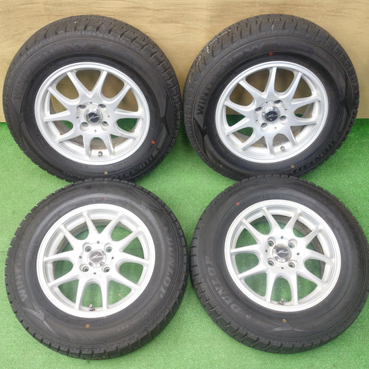 バリ溝！9.5分★スタッドレス 185/70R14 ダンロップ ウインターマックス WM02 Schneider シュナイダー 14インチ PCD100/4H★6021202KTス