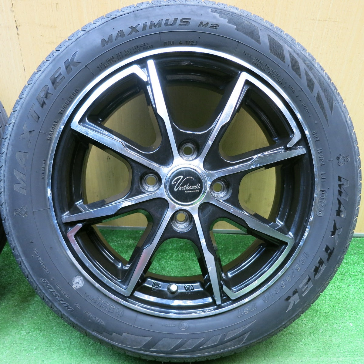 4本価格！23年★155/65R14 マックストレック MAXIMUS M2 Verthandi ヴェルザンディ マキシマス 14インチ PCD100/4H★6050507HAノ