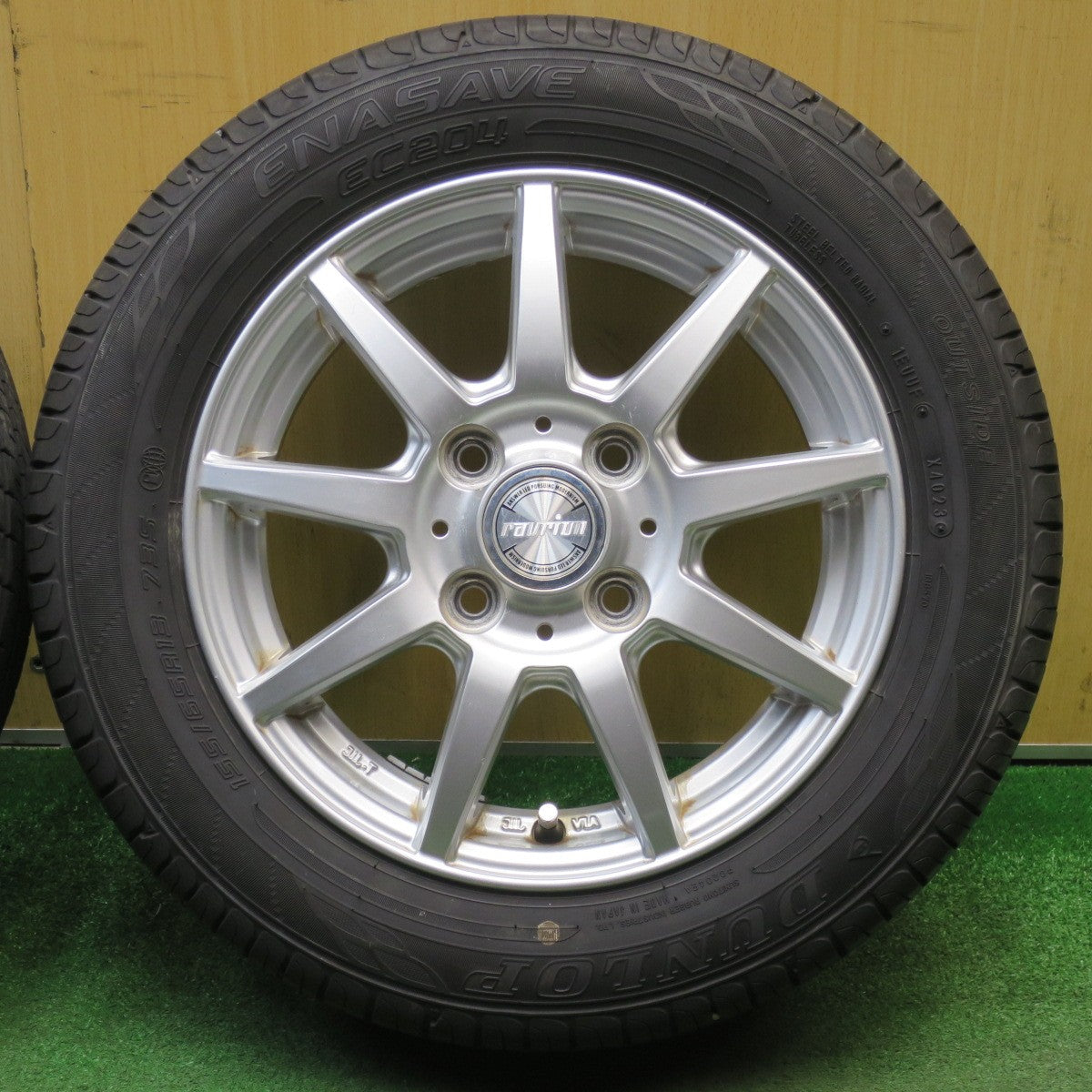 バリ溝！23年！8.5分★155/65R13 ダンロップ エナセーブ EC204 ravrion ラブリオン 13インチ PCD100/4H★6031802NJノ