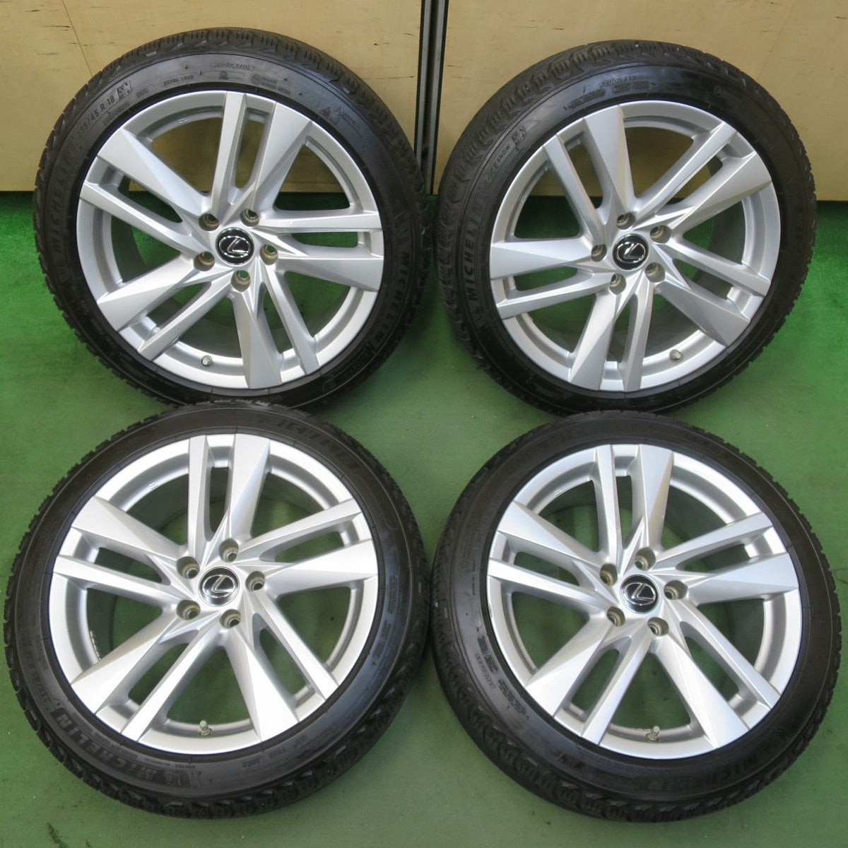 センサー付★レクサス IS 純正 235/45R18 スタッドレス ミシュラン X-ICE SNOW 18インチ PCD114.3/5H★5112006イス