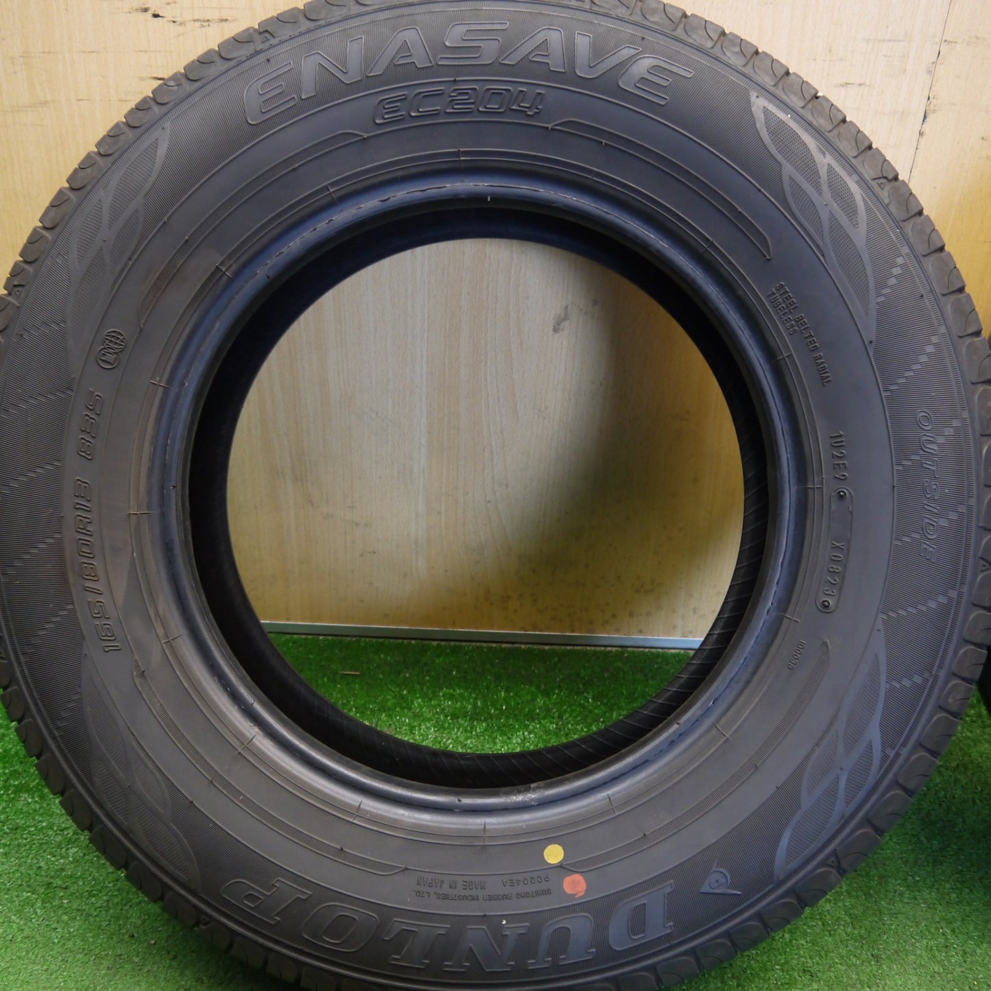 バリ溝！23年！8.5分★165/80R13 ダンロップ エナセーブ EC204 タイヤ 13インチ カリーナ カローラ サクシード スプリンター プロボックス 等★6051103Hノタ