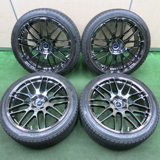 *送料無料* バリ溝！9分★レクサス等 Delmore 245/40R20 スタッドレス ブリヂストン ブリザック VRX2 デルモア PCD120/5H★4042804HAス