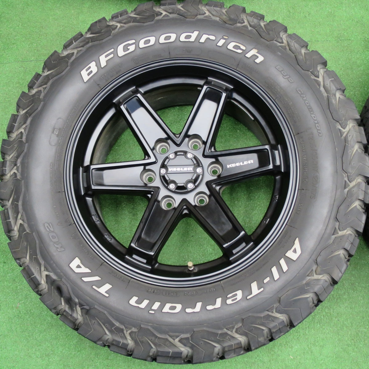 バリ溝！22年！キレイ！9.5分★KEELER TACTICS 265/65R17 120/117S BFグッドリッチ All-Terrain T/A KO2 キーラー タクティクス 17インチ PCD139.7/6H★6031203NKノ